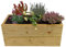 Meelbeg - Vaso per fioriere in legno modulare per giardinaggio, per esterni da giardino, versatile e resistente, per fiori e piante, design rettangolare profondo, ideale per fioriere e giardini