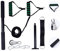 Sosoport 1 Satz Fitness-kit Zubehör Für Widerstandsbänder LAT Krafttrainer Widerstandsbänder Eingestellt Fitness-riemenscheiben-Set Übungsgriffe Trainingsbänder Zu Hause Metall Fitness-Mix