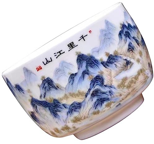 OFFSCH Keramik-probiertasse Kung-fu-teetasse Für Zuhause Und Büro Chinesische Keramik-teetasse Mit Blumenmuster Traditionelle Teetrinkbecher