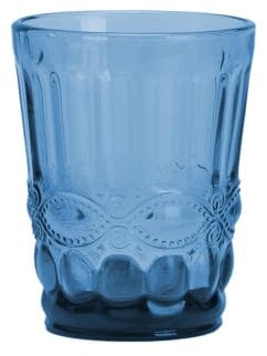 Garcia de Pou 6 Unidades - Vasos 'Vintage' 250 Ml Ø8X10 Cm Azul Cristal