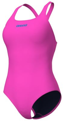 ARENA Solid Swim Pro Team Damen-Badeanzug, Schnelltrocknender, Sportlicher Schwimmanzug aus MaxLife Eco-Gewebe mit Maximaler Chlorbeständigkeit und UPF 50+ UV-Schutz