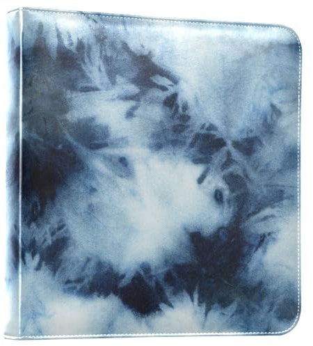 Deep Blue Tiedye Indigo Fotoalbum Binder Bilderbuch für Fotos Selbstklebende Seiten Fotoalbum Buch Familienalben für Fotos 4x6