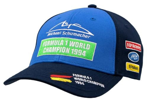 Michael Schumacher Cap World Champion 1994 blau