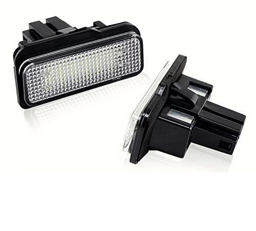 Pizgear 2PCS Car LIGHT License Plate Light Number Plate, for Mercedes-Benz, W211 4D W203 5D W219 R171 2D 12V Replacement License Plate Light