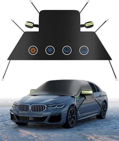 CUBTEM Frontscheibenabdeckung Winter, 2024 Upgrade Auto Scheibenabdeckung für Front- und Seitenscheiben sowie Türgriffschutz, Schutz vor Schnee, EIS, Frost, UV und Staub für Autos und SUVs