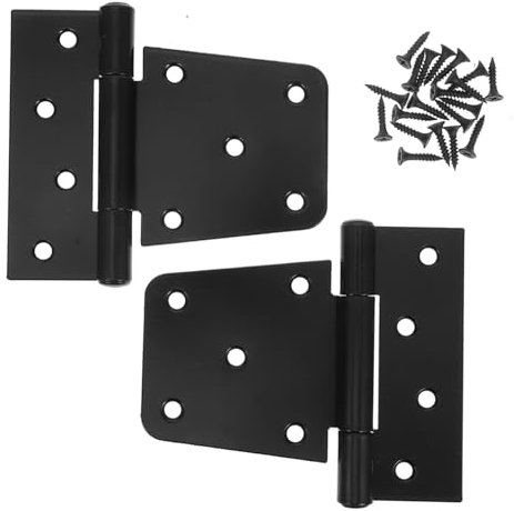 Artibetter 2stücke Schwarze Außenscharniere Selbstschließende Torscharniere Palettenrahmen-scharniere Für Holzzaun Scheunentor-scharniere Für Schuppen Gartentor Und