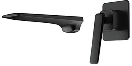 CWHHTVBI Robinet de lavabo mitigeur d'eau de Salle de Bain Or Blanc lavabo dissimulé évier mitigeur Grue Mural