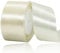 Satinband Beige 50mm Breit, 23 Meters Geschenkband Creme weihnachten Satinbänder Stoff Schleifenband zum Geschenkverpackung, Bastelarbeiten, Geburtstag und Hochzeitsdekoration