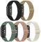 chinbersky Nylon élastique Bracelet Compatible avec Bracelet Xiaomi Smart Band 9/Bracelet Xiaomi Smart Band 8 Femme Hommes, Tissu Réglable Sport Bracelet pour Xiaomi Smart Band 9/Xiaomi Smart Band 8