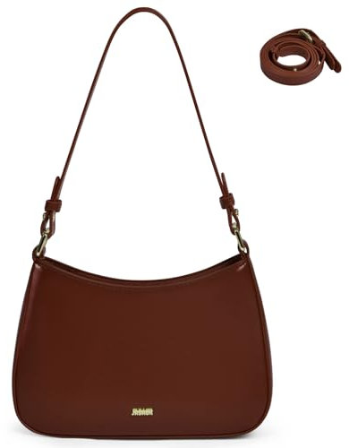 Aucuu Handtasche Damen, Umhängetasche Damen Klein Handtasche, Y2K Crossbody Bag, PU Leder Schultertasche, Mini Hobo Bag Retro Achsel Tasche, Shoulder Bag mit 2 Schultergurten für Dating Party Einkaufe