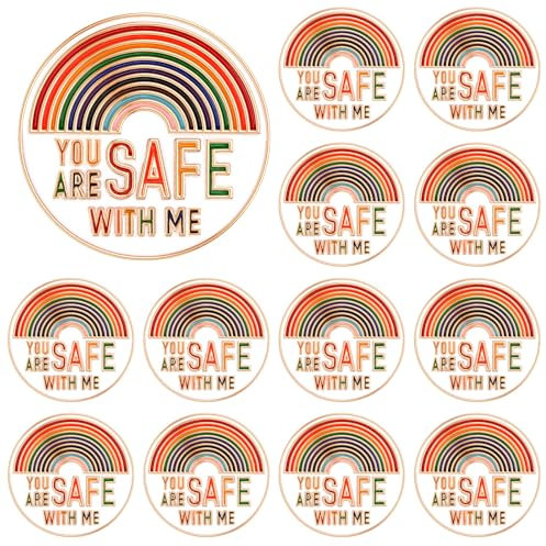 SANNIX Regenbogen Anstecknadeln, 15 Stück Pride Anstecknadeln Pride Pin Anstecker LGBTQ Broschennadeln Pride Regenbogen Brosche für Hut Rucksack Deko