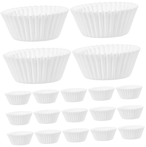 Genérico 1000 Piezas Bandeja de papel para hornear pasteles cajas moldes para muffins gigantes Tortita para muffins Decoración de cupcakes tazas para hornear para magdalenas