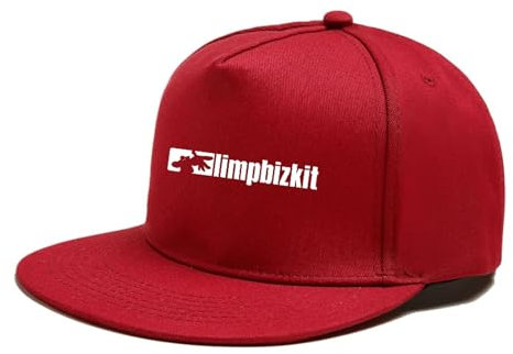 QUIFUN Basecap Herren Li-mp Bi.zk.it Lustiges,Stylische Damen Und Herren Sonnenhut,Sport Cool Mode Baseballmütze Für Damen Herren(Red_One Size)
