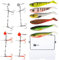 Zite Fishing Hecht Köder Set | 6 Angelköder Hecht Inzite Flanker, 4 Hechtsysteme Fertigmontage 5-20g | Angeln Gummiköder Starterset mit Stinger Rig Drillingssysteme & Tacklebox, Hechtköder