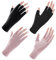 Ptwola 4 Pairs UV Gloves for Nails UPF Protection Gloves Gel Nail Lamp Fingerless Manicure Gloves Professional Flashlight Nail Tech Mitts Supplies for Nail Art Tanning Lights Stuff Accessories