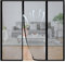 Moustiquaire sur Mesure pour Porte - Panneau Magnétique Anti-Insectes sans Percer, Idéal pour Couloirs et Patios Noir 260x290cm