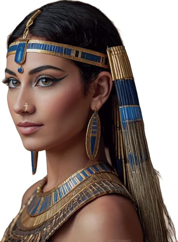 FIESTAS GUIRCA | Piercing Auge des Horus - Schmuckzubehör für Kostüme Ägypten, Pharaonen und Götter - Ideal für Halloween, Karneval und Themenpartys (Unisex) - Gold