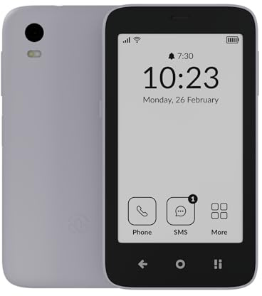 mudita Kompakt – E Ink® Phone & Accessory Set for Digital Detox – Offline+ Mode, Minimalist Design, Dual SIM, No Apps – Globally Compatible, Grey