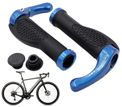 Manguitos Bicicleta, Empuñaduras De Bici-cleta Ergonómicas con Goma Antideslizante, Cómodas Empuñaduras Manillar para Bicicleta Eléctrica,Bici-cleta Montaña Y Bicicleta De Turismo