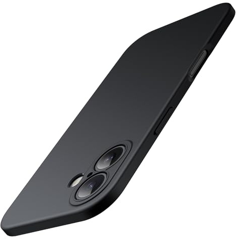 JETech Hülle für iPhone 17 6,3 Zoll, Vollständiger Kameraschutz, Weiches TPU Schutzhülle mit Matt Finish, Stoßfest (Schwarz)