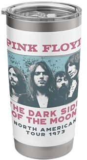 Official Pink Floyd Tan DSOTM 1973 Tour Artwork Stainless Steel Insulated Tumbler