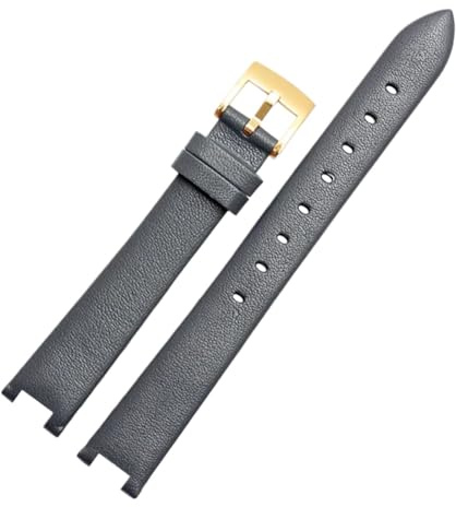 HTHRRFE Notch-Armband aus echtem Leder, kompatibel mit Gucci Watch Damen-Uhrengürtel Ya141501 Ya141401 Serie GC Leder-Uhrenarmband 12 mm 14 mm