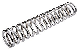 Chromfeder für Federbein Simson S51 Enduro verlängert 2,5cm