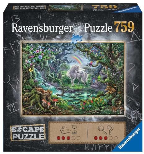 Ravensburger Escape Room Mystery Puzzle - Unicorn 759 Piece Jigsaw Puzzles for Adults & Kids Age 12 Up