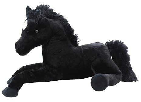 Sweety Toys 5185 XXL Plüsch Pferd Fohlen schwarz