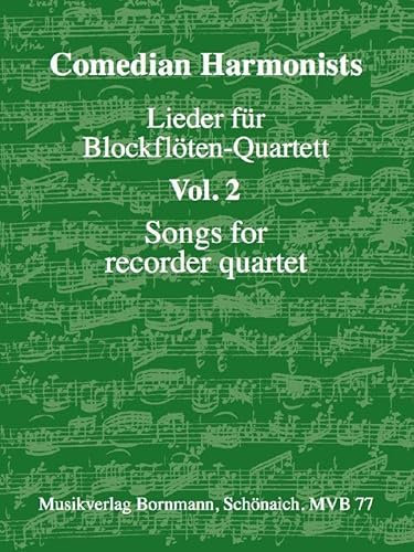 Lieder für Blockflöten-Quartett, Band 2: für Blockflöten-Quartett (AATB)
