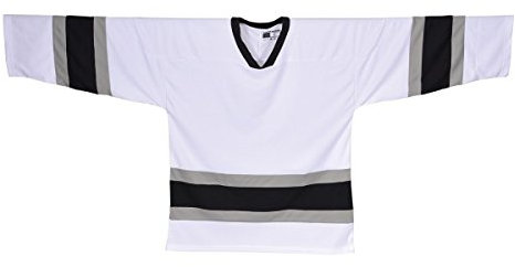 SHER-Wood NHL Style Trikot - LA, Größe:S, Farbe:Weiss
