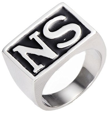 LOPEZ KENT Schmuck Herren Edelstahl Ringe,Söhne von Anarchie Jax NS,Größen 57 (18.1) - 70 (22.3)