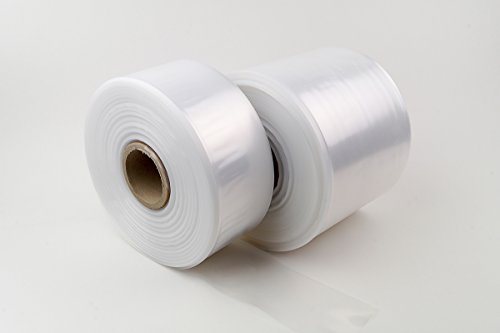 LDPE Schlauchfolie auf Rolle, 150mm breit, 100my stark, transparent und scannerlesbar, 250m Lauflänge, lebensmittelechte Beutelfolie