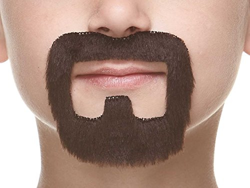 Mustaches Selbstklebender Salesman Gefälschter Schnurrbart für Kinder, Neuheit, Falsche Gesichtsbehaarung, Kostümzubehör für Kinder