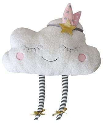 Nunubee zierkissen mit füllung Instagram Nordischen Stil Wolkenform Plüschmaterial Kindergarten deko Kissen Wohnzimmer Sofa Office dekorative, Wolke (40X26)