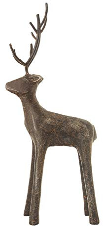 Creative Co-op Figures and Figurines, Cast Iron, Gray, 13.25