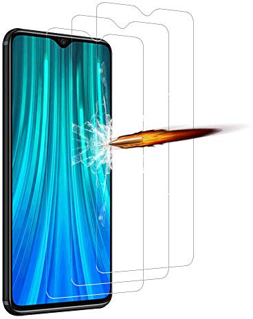 ANKENGS Kompatibel mit Note 8 Pro Panzerglas [3er Pack], Kompatibel mit Note 8 Pro Schutzfolie, [Kratzfest] [Anti-Schaum] Kompatibel mit Note 8 Pro Displayschutzfolie