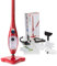 H2O X5+ Steam Mop & Handheld Steam Cleaner: Multifunctional and Versatile System for Floors, Carpets, Windows, Upholstery, Kitchens and Bathrooms (Red)