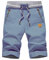 JustSun Short Homme Coton Short Court Homme Ete Chino Bleu Jean XXL
