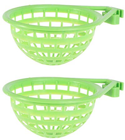 POPETPOP 2 Pièces en Plastique Pigeon Oiseau Canari Nid Creux Suspendus Cage À Couver Outil Pan Finch Parrot Canaries Pigeon Bol Nid Oiseau L' élevage À Couver Nid
