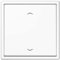 Jung EnOcean Funk Wandsender Set mit Pfeil Symbol 2 kanalig: 1x Funk Wandsender ENOLS990PWW 1x 1-fach Rahmen LS981WW Alpinweiß Thermoplast (bruchsicher) für EnOcean Funksysteme