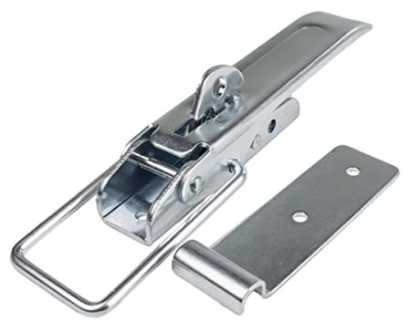 Safetytex Exzenterverschluss Spannverschluss - Bordwandverschluss Verzinkt - Anhänder Zubehör - 210 mm Verschluss -Sicherung Hebelverschluss - Kistenverschluss (1 Stück)