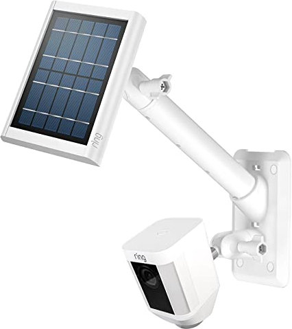 Wall Mount Dual Bracket Kit BECEMURU Waterproof Mounting Bracket Compatible with Ring Series Camera and Ring Solar Panel (White)