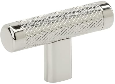 Amerock | Kitchen Cabinet Knob | Polished Nickel | 2-5/8 in (67 mm) | Bronx | 1 Pack | Furniture Hardware | Bathroom Drawer Knob| Dresser Drawer Handle | Cabinet Pull