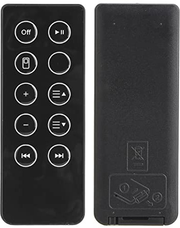 ASHATA Télécommande Universelle pour Haut-parleurs, Télécommande Remplacée pour Système de Barres de Son, Haut-parleurs Stéréo, Série SoundDock 2/3/10