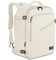 MATEIN 40L Reiserucksack Handgepäck Flugzeug, Erweiterbar 50x35x20cm Herren Cabin Bag Leichtgewicht Reise Rucksack Damen Schulrucksack Carry On Travel Backpack für Business, Arbeit, Beige