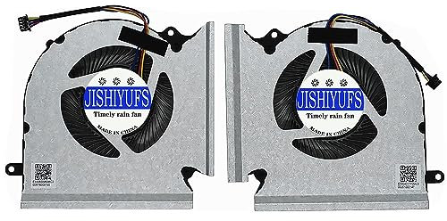 JISHIYUFS sostituzione nuova CPU+GPU ventola di raffreddamento per MSI GE66 10SGS 10SFS 11UH GP66 Leopard 10UH 10UG 11UG 11UE GL66 MS-1541 MS-1542 PABD08008SH N453 PABD08008SH N454SH Ventilatore DC5