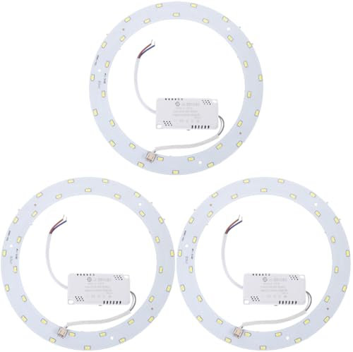 UKCOCO 3 Stück 5730 Deckenleuchte Lichtquellenplatine Ring Weiß