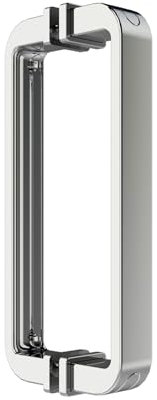 AQUABATOS Duschkabine Griff Doppelseitig Duschtürgriffe Beidseitig Verchromt Chromoptik aus Zinklegierung Duschknauf Duschtürzuggriff Teile Ersatz 145 mm Loch zu Loch Glastürgriff Knopf