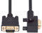 xiwai 90 Grad VGA-RGB-Kabel, links abgewinkelter Stecker auf gerader Stecker, Verlängerungskabel 3COAX + 6C für Computer-Monitor, Projektor, 1 m
